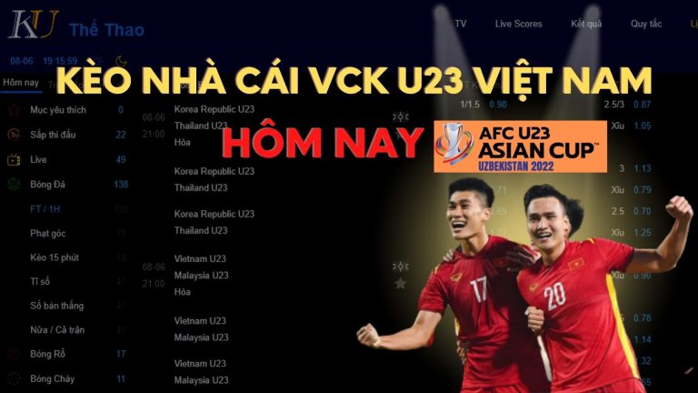 Tỷ Lệ Kèo Cược VCK U23 Châu Á Hôm Nay – Soi Kèo Bóng Đá