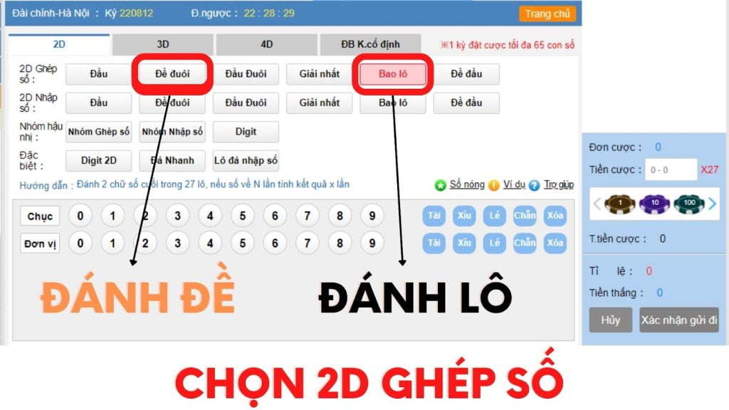 Chơi Xổ số Việt Nam 2D 3D 4D