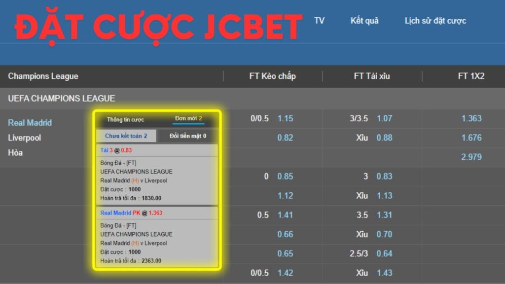 Tỷ lệ cược tốt nhất của UEFA