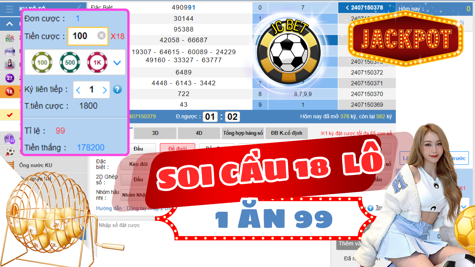 cách soi cầu 18 lô bet